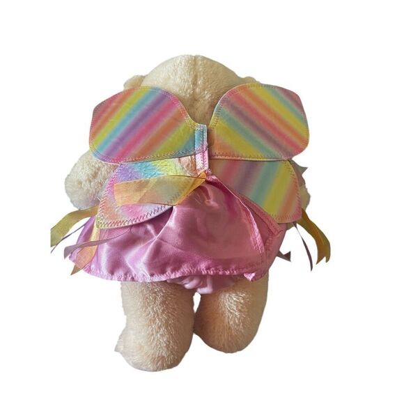 Build-A-Bear Workshop Kids Tan Teddy Bear Cub With Dress Stuffed Plush Toy - Picture 4 of 10